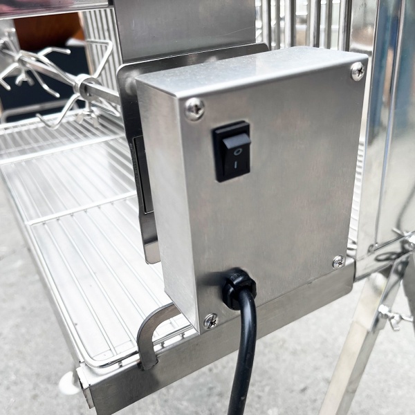 Vertikalgrill 70 Edelstahl mit zwei Grillmotoren